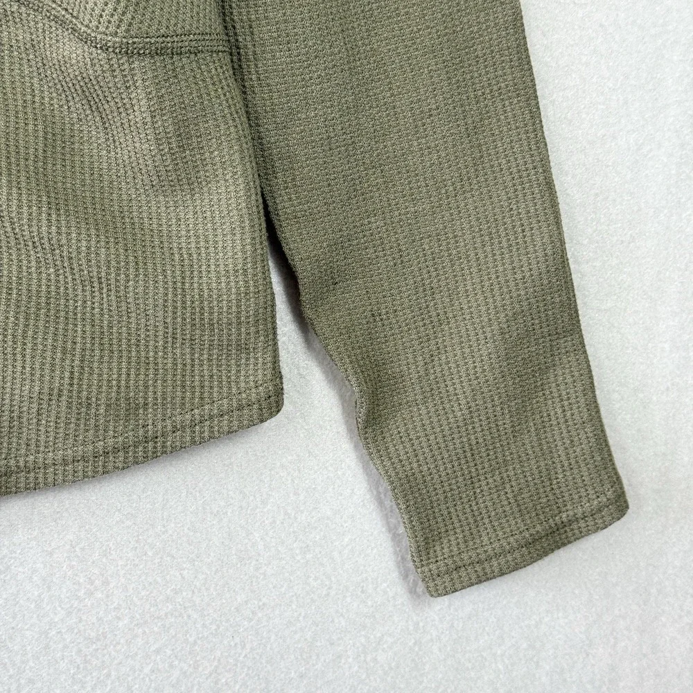 Kuhl Top Womens Large Green Petra Turtleneck Performance Lightweight Waffle Knit